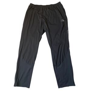 L.L. Bean Mens Athletic Performance Running Pants LT Black Ankle Zip Gorpcore